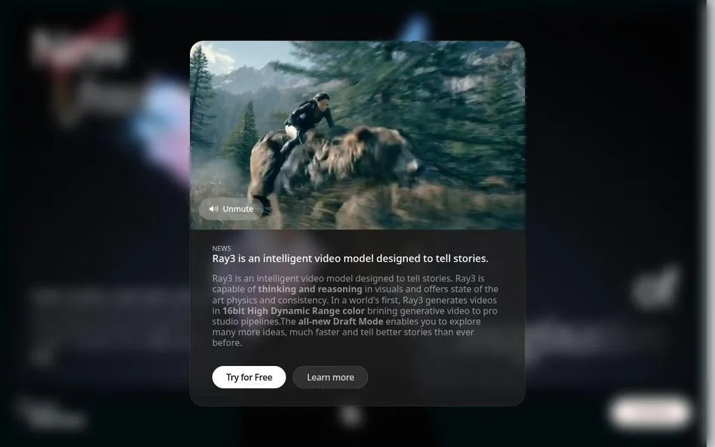 Lumalabs - Dream Machine