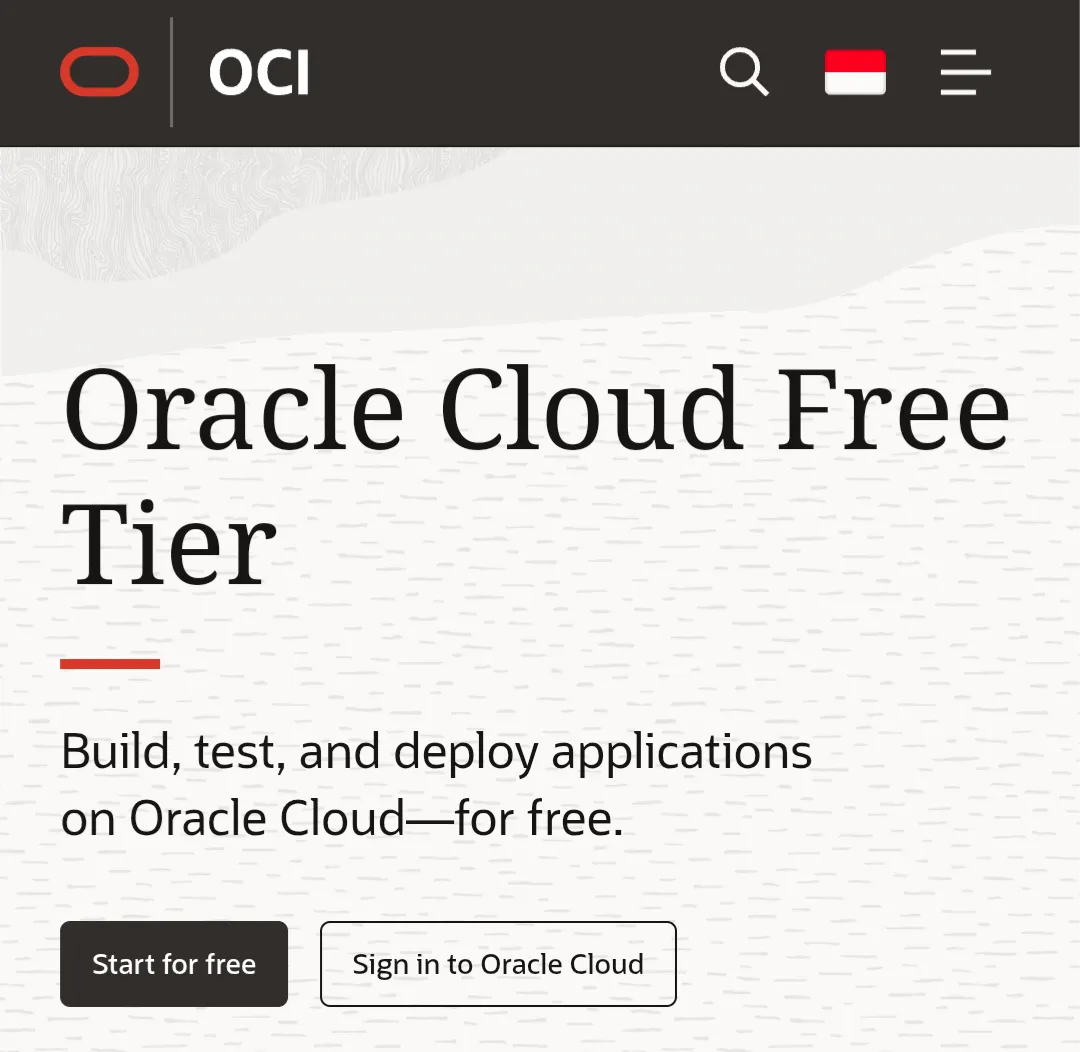 daftar akun oracle cloud gratis